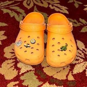 Orange crocs women’s 8
